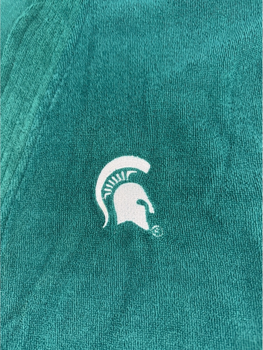 Michigan State Spartans Terry Cloth Bath Robe Green Emerson Street L/XL MSU
